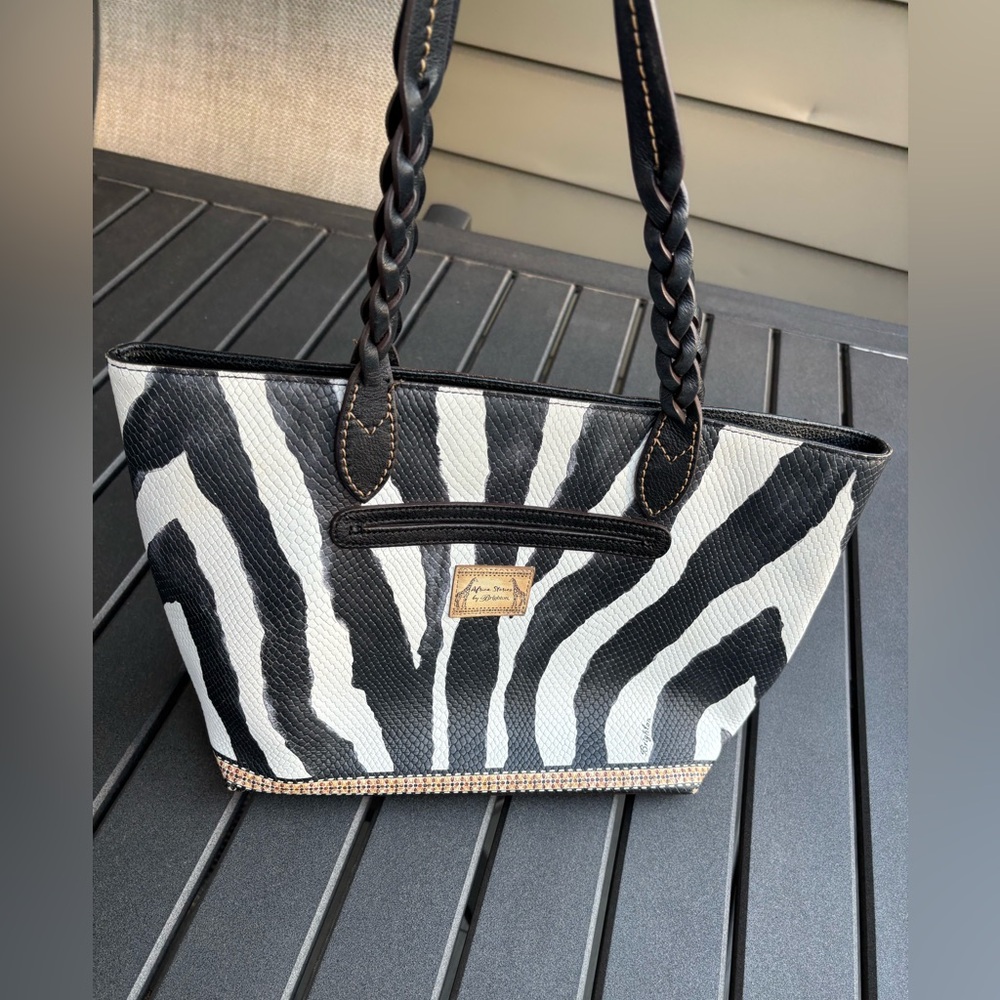 Brighton zebra tote bag
